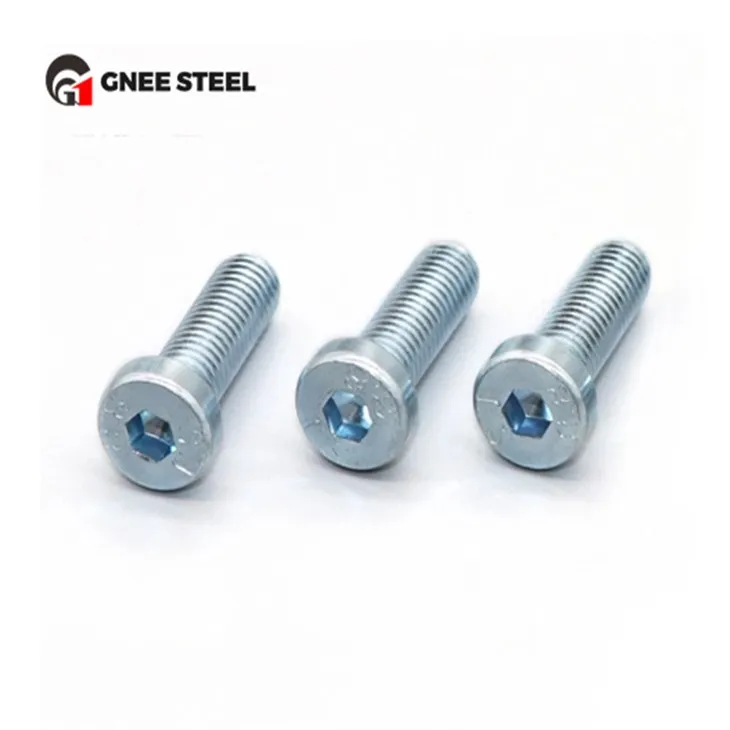 DIN7984 Бели и сини поцинковани болтове с вътрешен шестостен