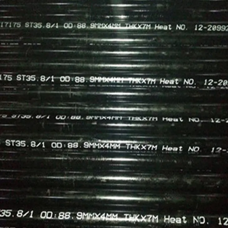 DIN 17175 St35.8 безшевна тръба от въглеродна стомана